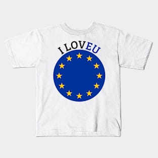 I Love EU Anti Brexit Kids T-Shirt